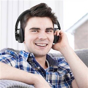 Elbe ABT-590-N Casque audio Bluetooth circum-aural pliable Noir avec microphone et entrée audio Aux-in