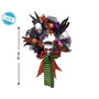 BigBuy Carnival Couronne décorative Halloween avec crânes et nœuds - 55cm