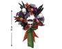 BigBuy Carnival Couronne décorative Halloween avec crânes et nœuds - 55cm