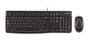Logitech MK120 Clavier et Souris USB Bureau avec Layout QWERTZ Allemand, Design Résistant aux Éclaboussures, Pavé Numérique