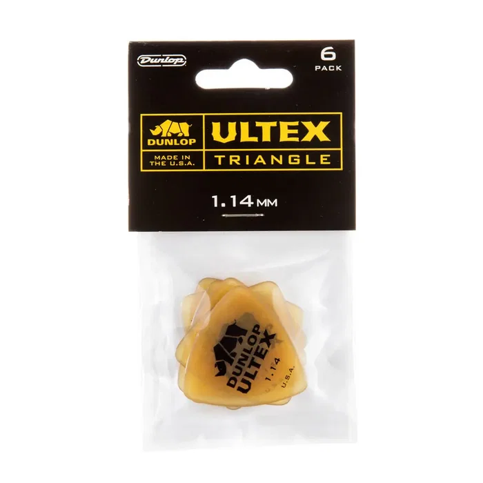 DUNLOP Pack de 72 médiators Ultex® Triangle Ambre - 1,14 mm