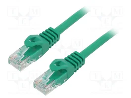 LANBERG Cordon de raccordement Cat 5e U/UTP RJ45, 0,25m, vert