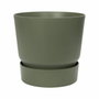 Elho Pot de fleurs Greenville Rond 47 - Vert feuille