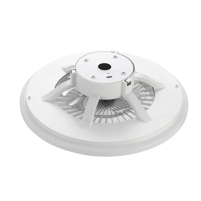 Muvit Lampe de Plafond LED avec Ventilateur Wi-Fi 40 W Compatible Alexa Google Home Siri