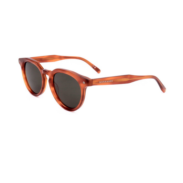 Scotch & Soda SS8011 Lunettes de soleil homme rondes acétate UV400