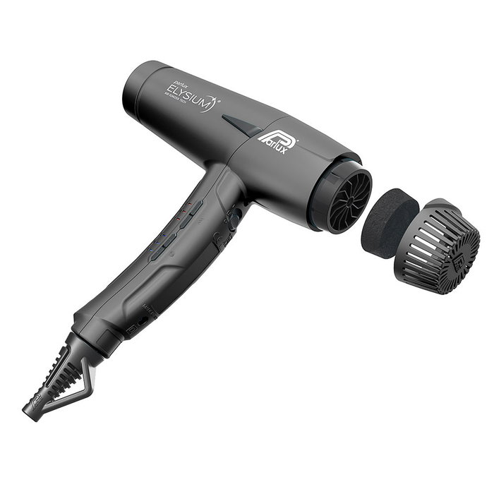 Parlux ELYSIUM Sèche-cheveux professionnel numérique Gris Titane 4 unités Air Ionizer Tech