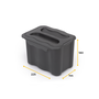 Emuca Poubelle de recyclage Recycle 5 L Gris anthracite