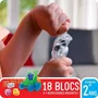 Goliath Jelly Blox - Coffret ferme, jeu de construction avec briques souples et flexibles pour enfants des 2 ans - Univers champetre et animaux