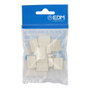 Wago 3 Voies Connecteur Rapide en Ligne avec Presille, 2 Rigides + 1 Rigide/Semi-Rigide/Flexible, 0.5-2.5 mm², 400 V 24 A, Blanc, Lot de 10