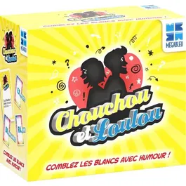 Megableu - Chouchou et Loulou Nomade - Jeu de société avec 200 cartes phrases à compléter avec humour - Version française - 30 min - 3+ joueurs
