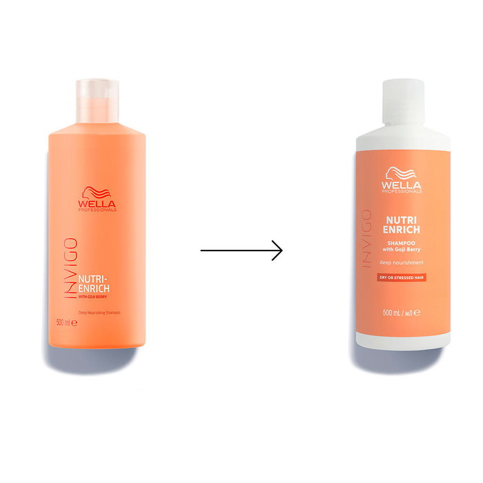 Wella Professionals INVIGO NUTRI-ENRICH Shampooing Nutrition Profonde Cheveux Secs/Abimés 500 ml