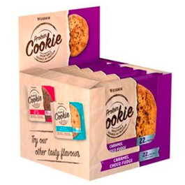 WEIDER Protein Cookie caramel choco fudge 90g x 12