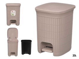 STEFANPLAST Poubelle Domus Gr Greige 20L