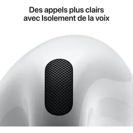 Apple AirPods 4 - Casque audio sans fil intra-auriculaire Bluetooth avec réduction active du bruit (ANC)