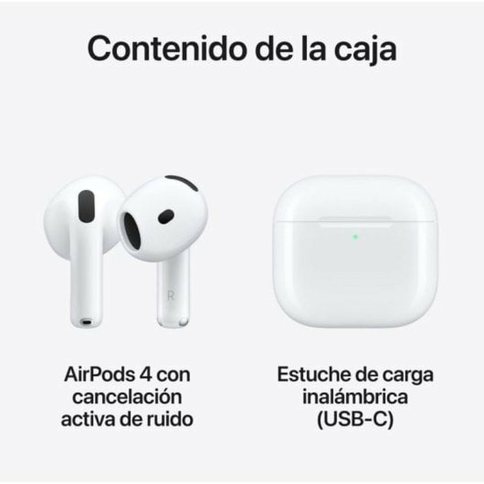 Apple AirPods 4 avec Réduction Active du Bruit - Blanc Apple AirPods 4 avec Réduction Active du Bruit - Blanc