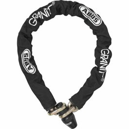 Antivol chaîne vélo ABUS 1480/180 - Maillons 14 mm gainés tissu, cylindre XPlus - Sécurité renforcée contre l'effraction - Livré avec 2 clés