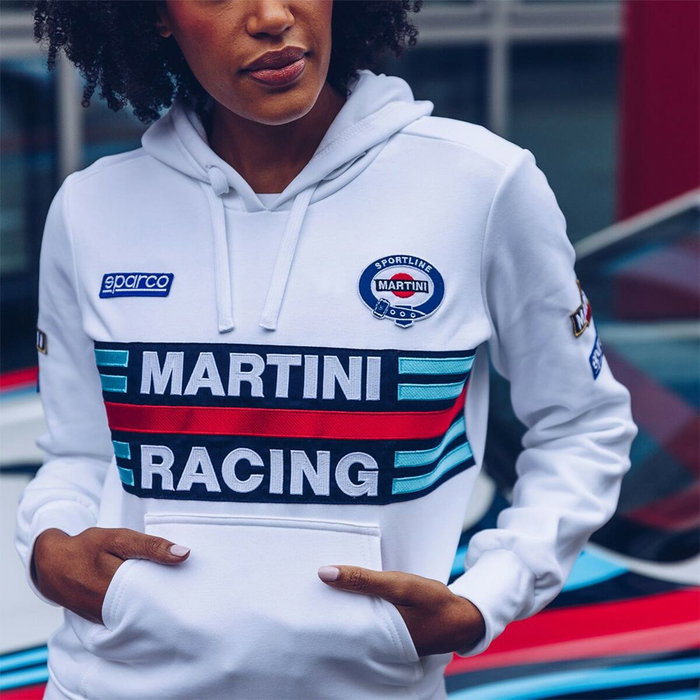 Sparco Sweat Lady Martini-R Blanc Taille M