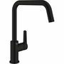 Grohe Mitigeur de cuisine Start Noir mat avec bec haut pivotant en C