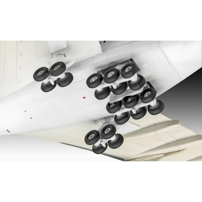 Revell - Maquette Airbus A380 - Model Set Complet avec Colle, Peintures et Accessoires - Reproduction Détailée du Plus Grand Avion de Ligne