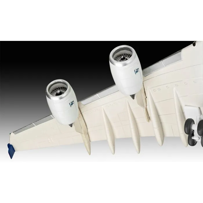 Revell - Maquette Airbus A380 - Model Set Complet avec Colle, Peintures et Accessoires - Reproduction Détailée du Plus Grand Avion de Ligne