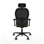 Piqueras y Crespo Chaise de Bureau avec Appui-tête Jorquera 3D036N2 Pistache