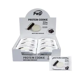 PWD NUTRITION Protein Cookie Chocolat au Lait Blanc 34% Protéines