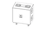 JBLPRO Cache-accessoire et plateau avec roues 26.5x10.8x35 cm