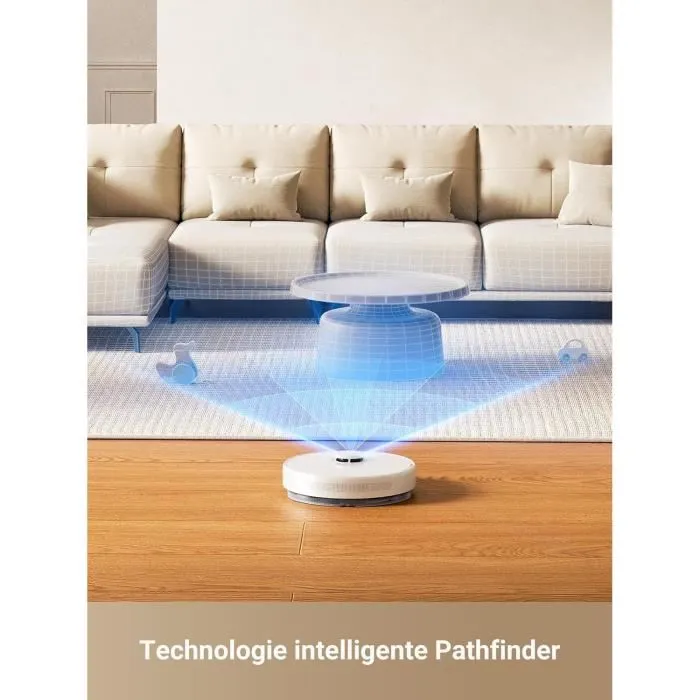 Dreame D10 Plus Gen 2 Robot Aspirateur Laveur avec Vidange Automatique Poussiere Navigation LiDAR Puissance 6000 Pa
