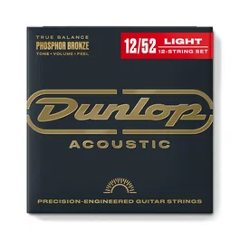 Dunlop Jeu de cordes acoustiques Phosphor Bronze Medium 12-52 Dunlopst