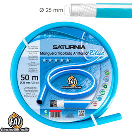 SATURNIA Manguera Tricotada No Torsion Blue Ø 25 mm, 50 m
