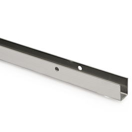 HERRAJES ALK Profilé en U Inox Cabine 1,80m Finition Mate pour Panneau 13mm Set de 2