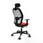 Piqueras y Crespo Chaise de Bureau 1D036N2 Orange Foncé et Blanc