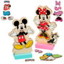 WOOMAX - Jeu magnétique en bois habiller Minnie Disney avec 54 pièces - Dès 3 ans