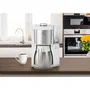Melitta Cafetière filtre Look V Therm Perfection 1025-15, Blanc/Acier Brossé, 10 tasses, Fonction AromaSelector pour intensité réglable