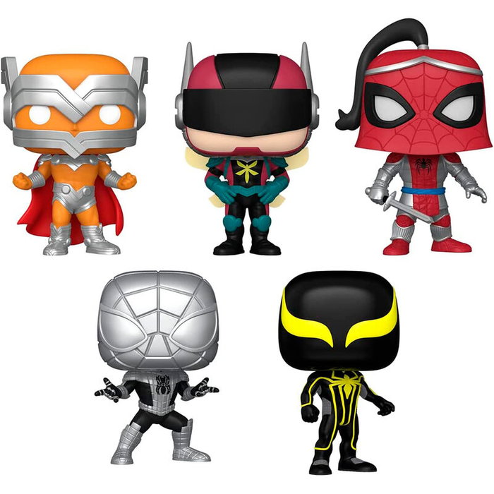 FUNKO Blister 5 figurines POP Marvel Spiderman Exclusive