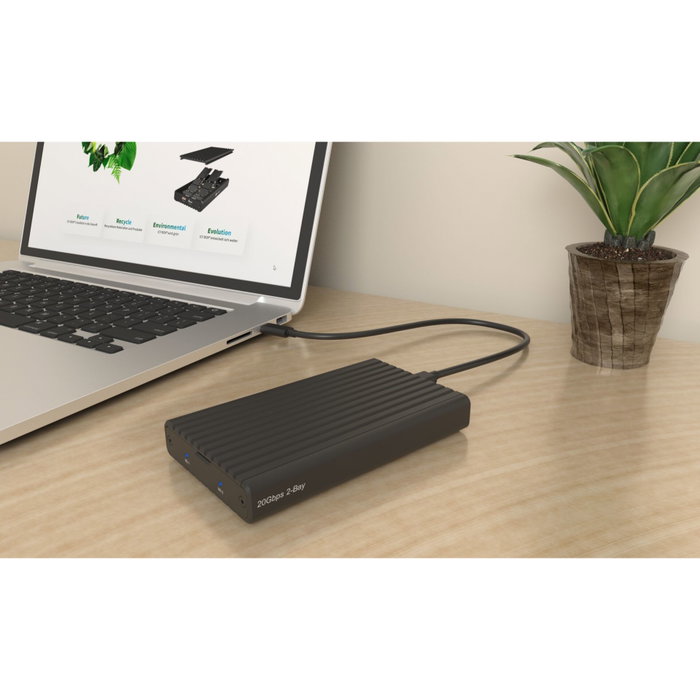 Icy IB-2817M-C32 Boîtier pour SSD M.2 NVMe Noir