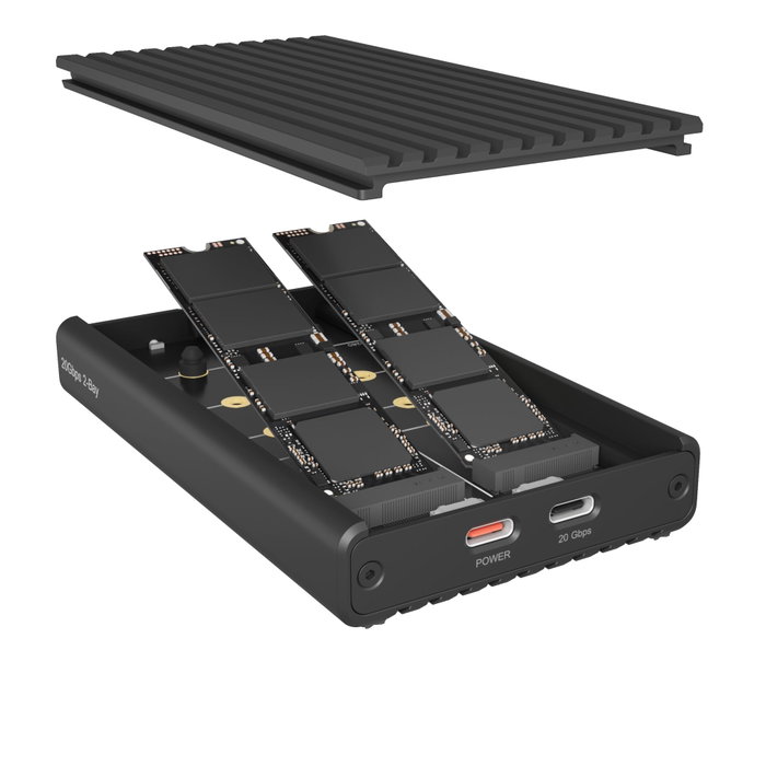 Icy IB-2817M-C32 Boîtier pour SSD M.2 NVMe Noir