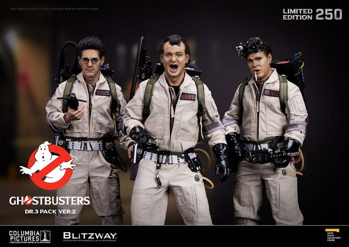 Blitzway SOS Fantômes Pack 3 Figurines Premium UMS 1/6 Venkman, Stantz, Spengler Ver. 2