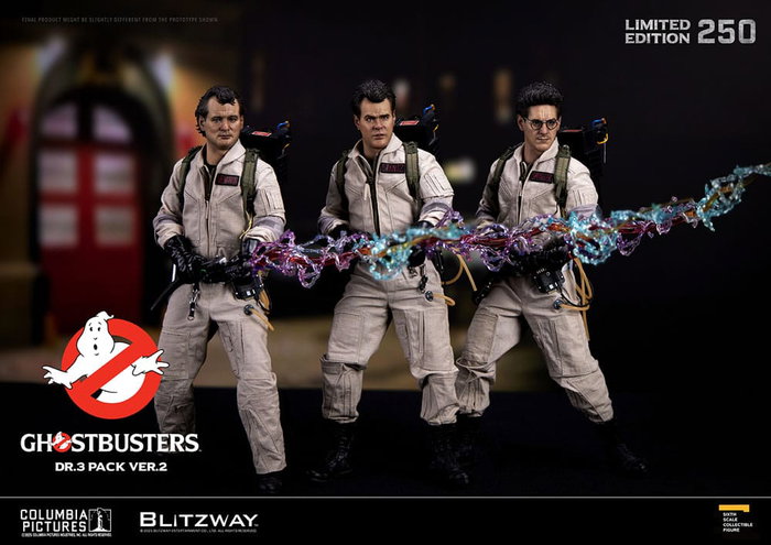 Blitzway SOS Fantômes Pack 3 Figurines Premium UMS 1/6 Venkman, Stantz, Spengler Ver. 2