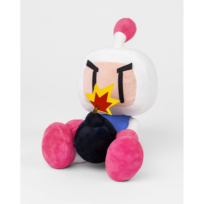 Konami Peluche Bomberman Shiro Bom 37,5 cm - Peluche officiel en polyester recyclé