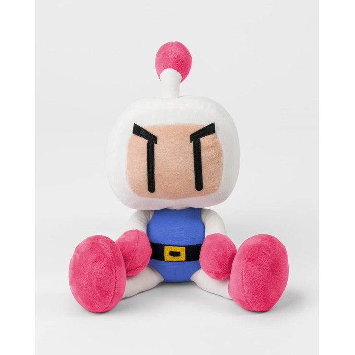 Konami Peluche Bomberman Shiro Bom 37,5 cm - Peluche officiel en polyester recyclé