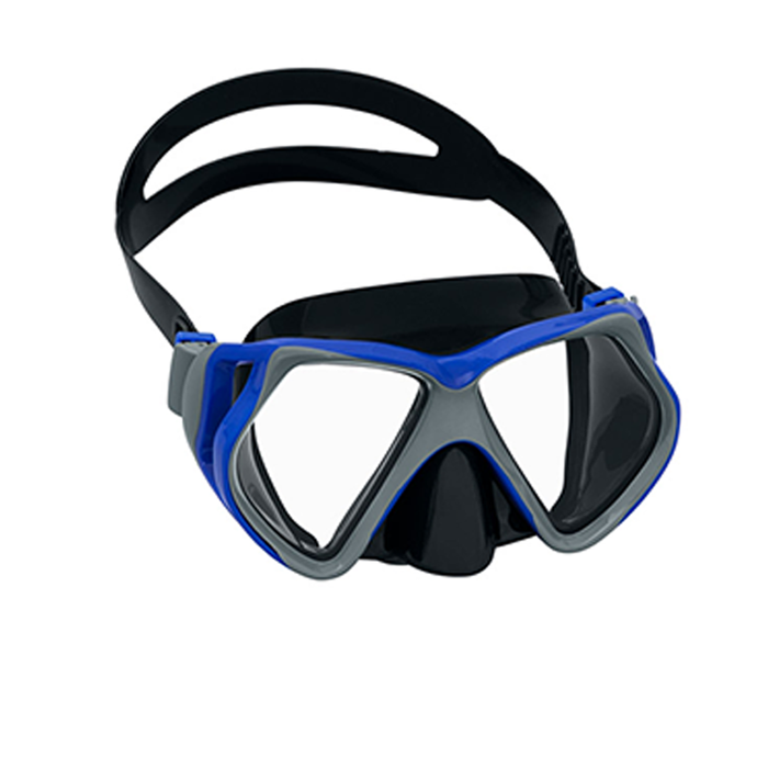 Bestway 22075 Masque de plongée adulte verre trempé couleur assortie sangle silicone +14 ans plage et piscine