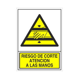DUVER Signal de sécurité autocollante Risque de coupure 105x74 mm