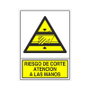 DUVER Signal de sécurité autocollante Risque de coupure 105x74 mm