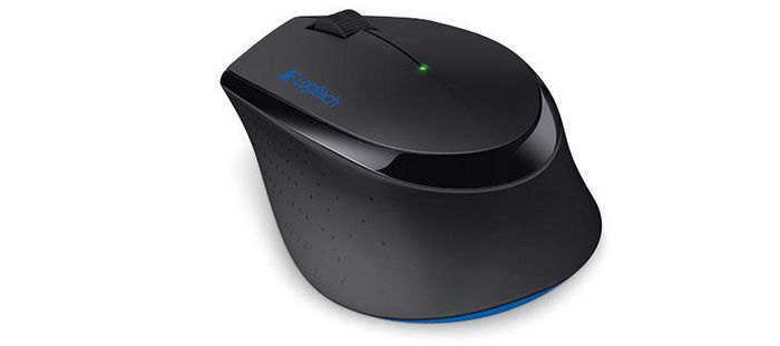 Logitech MK345 Ensemble clavier et souris sans fil Comfort - Clavier AZERTY français complet avec repose-poignet et souris ergonomique