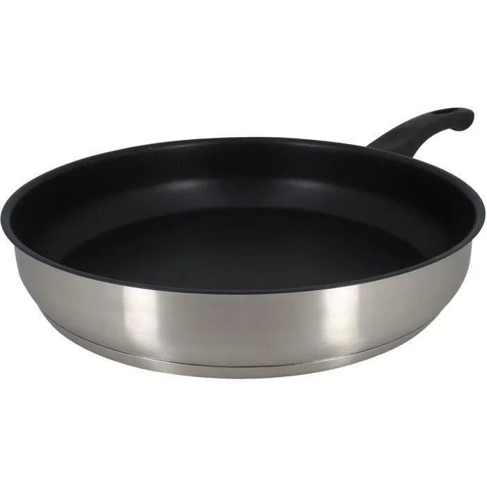 Menastyl 6020247 - Poêle en acier inoxydable 28 cm compatible induction et tous feux Menastyl 6020247 - Poêle en acier inoxydable 28 cm compatible induction et tous feux