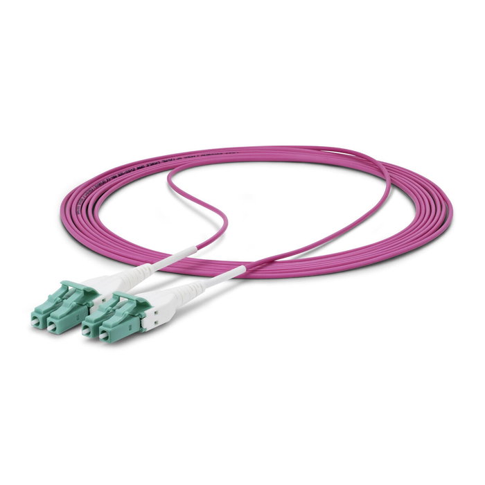 Startech Câble à fibre optique OM4 LC à LC 1 m Violet
