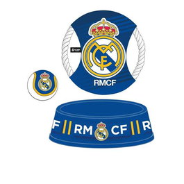 Cerdá - Set pour animaux domestiques Bienvenue Real Madrid - Bleu - 21 x 21 x 8.8 cm