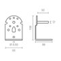 Support de store Micel TLD08 Blanc 6,5 x 8,6 x 10,8 cm Axe