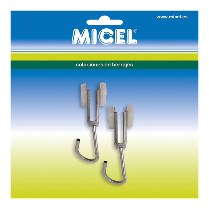 Poulie de pergola Micel TLD17 Acier inoxydable 18,5 x 17 x 60 mm Extérieur 2 Unités